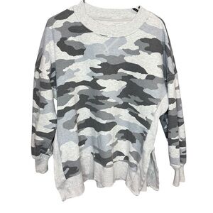 AERIE Gray Camouflage Women's Sweater size Large